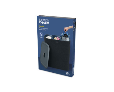 Tota Trio 90L Laundry Separation Basket - Black
