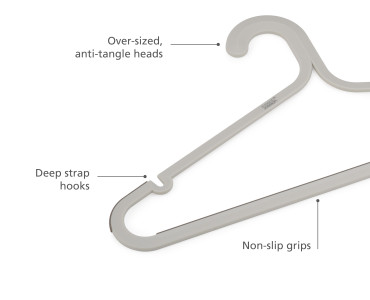 Orderly 5-Piece Anti-Tangle Hanger Set