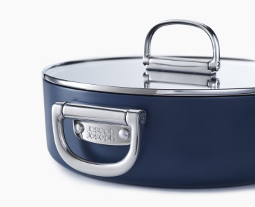 Space 28cm/5qt Non-Stick Induction Shallow Casserole & Lid