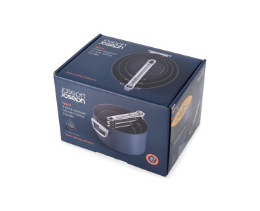 Space 3 Piece Non-Stick Induction Saucepan Set