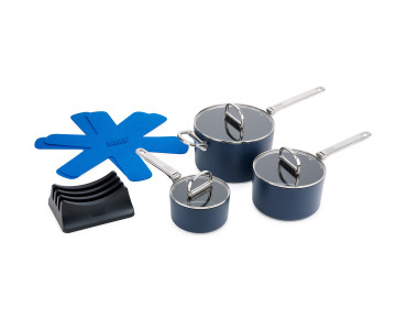 Space 3 Piece Non-Stick Induction Saucepan Set