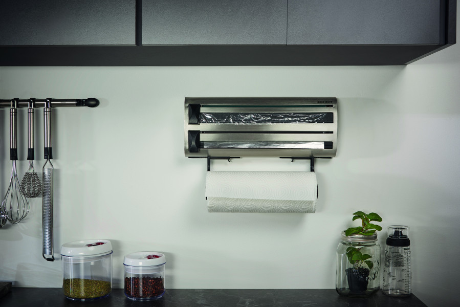 Wall Mounted Kitchen Roll Holder - Stanless Steel