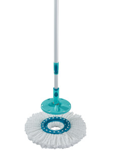 Leifheit Clean Twist Disc Mop & Bucket Set with Microfibre Head