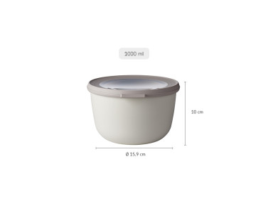Cirqula Round 1000ml Nordic White