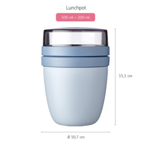Lunch Pot Ellipse Nordic Blue