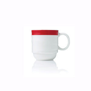Maxadura Resonate Coffee Mug Stackable 350ml– Red Band