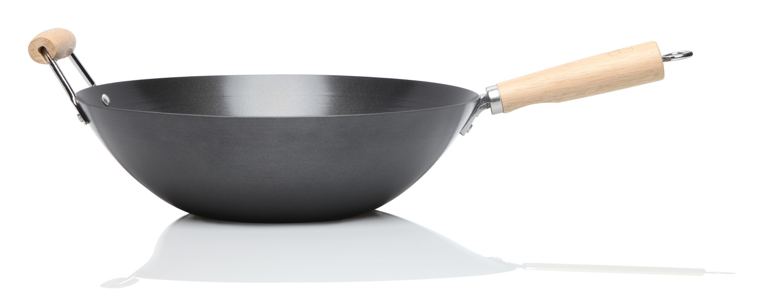 Non Stick Wok with Wooden Handle 35cm