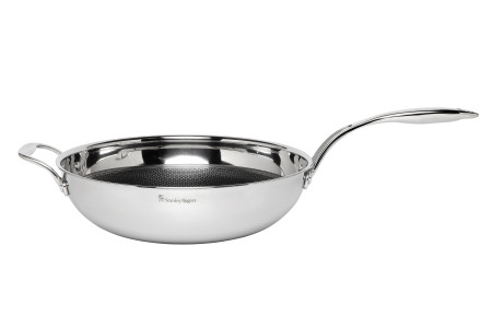 Matrix Stainless Steel Wok Pan 32cm