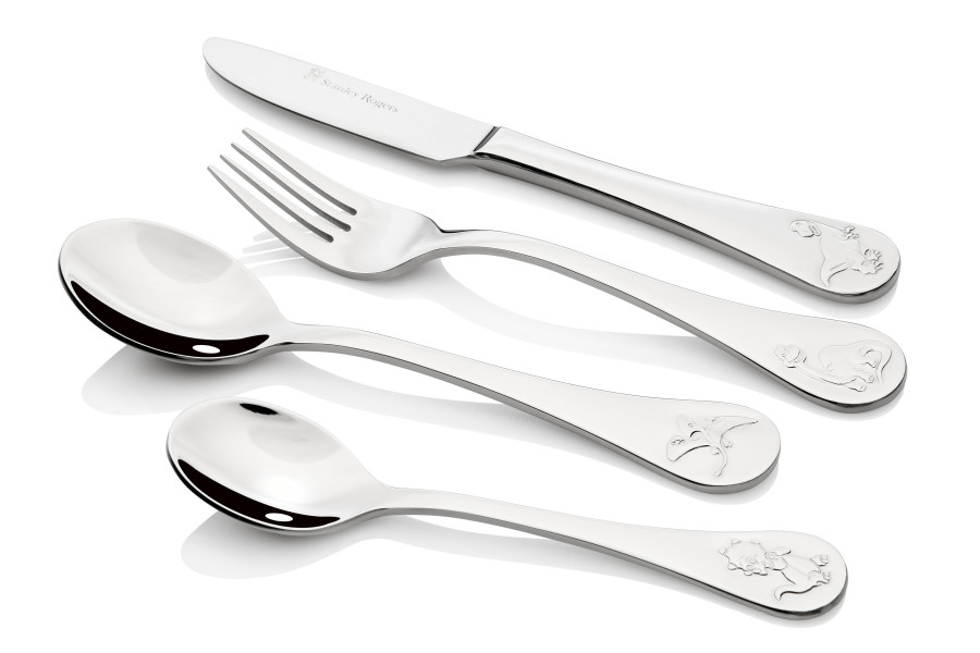 Children's Cutlery 4 Piece Set - Dinosaurs