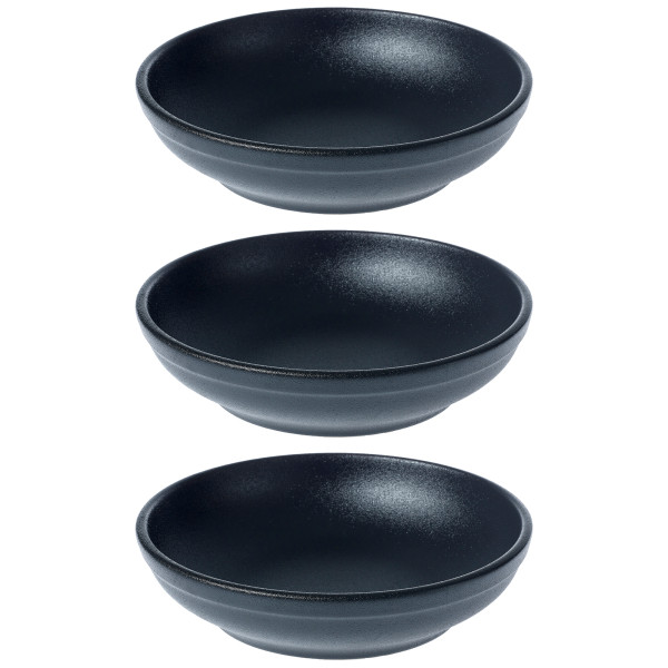 Black Flared Bowl 23X5.5cm