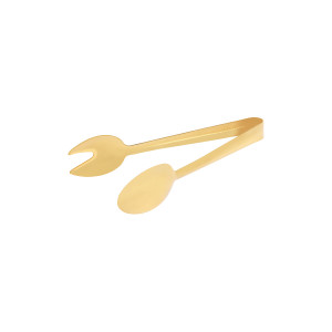 Spoon/Fork Tong Gold 230mm