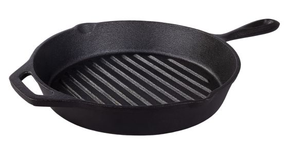 Pre-Seasoned Cast Iron Griddle Pan 26cm 1.65l