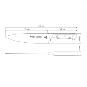 Century Forged Chefs Knife  8", 20cm