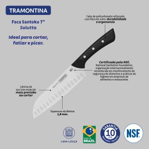 Solutta Santoku Knife 18.4cm