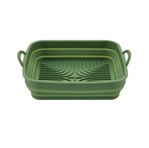 Silicone Air Fryer Square Collapsible Pan 20cm