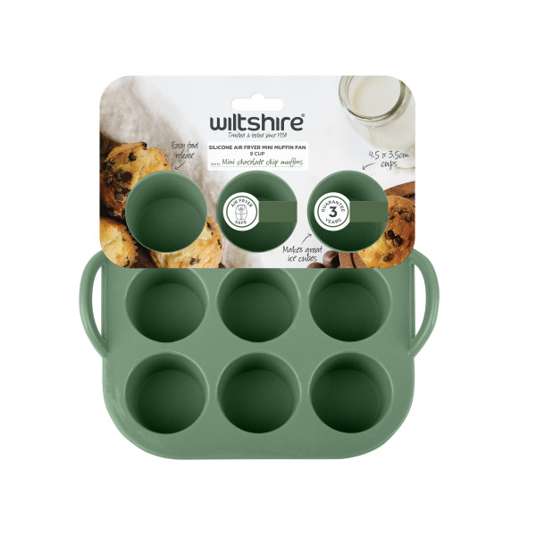 Silicone Air Fryer Mini Muffin Pan 9 Cup