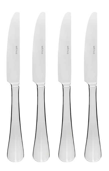 Baguette Dinner Knife 4Piece Stainless Steel