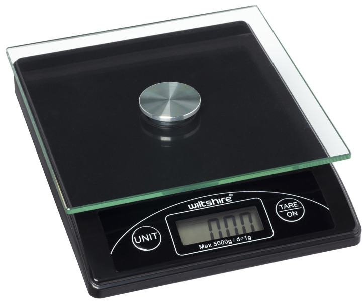 Glass Platform Scale Black