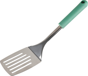 Eco Slotted Stainless Steel Turner - Green