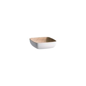 Melamine Echo White / Birch Serving Bowl 165x165x55mm