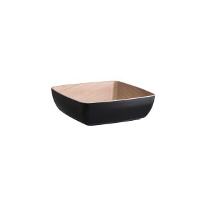 Melamine Echo Black / Birch Serving Bowl 250x250x75mm