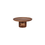 Serve Round Cake Stand Pilar Acacia 300x140mm