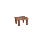 Serve Natural Acacia Square Stand with Legs 210x210x140mm