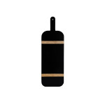 Serve Black Acacia Paddle Board with Acacia Inlay 560x180x15mm