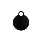 Serve Black Acacia Round Board with Loop Handle 470mm