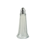 Pk12 Salt & Pepper Tower Glass Steel 115mm