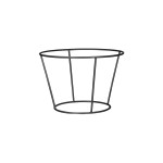 Round Riser Stainless Steel 195x285x190mm Matt Black