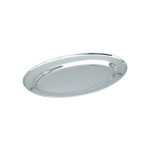 Oval Platter Rolled Edge Stainless Steel 250x200mm