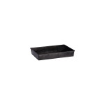 Coney Island Rectangular Flared Black Galvanised Tray