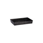 Coney Island Rectangular Flared Black Galvanised Tray