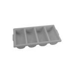 Cutlery Box Grey 4 Compartment