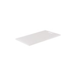 Cutting Board Polyethylene White with Handle 400x250x12mm