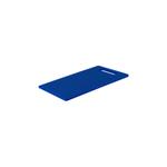 Cutting Board Polyethylene Blue with Handle 400x250x13mm