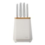 Stone Knife Block Snow Terrazzo Set 5 Piece