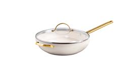 Padova Covered Wok 32cm/5.42L Cream