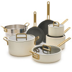 Ceramic Non-stick 11-Piece Cookware Set | Carrara White