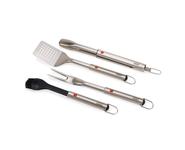 GrillOut 4-piece BBQ utensil set w. case