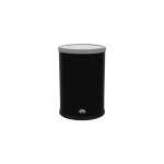 Round Bin with Swing Top Black 9L