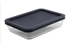 Simply Store 3 Cup Rectangle Blue Lid