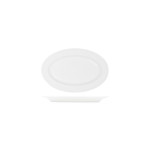 White Platter Oval Rim Shape -260x170x24mm