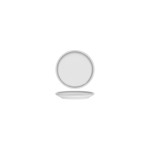 Frosted Steel Round Coupe Plate 143mm