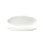 Fusion Lotus Oval Flared Plate 333mm White