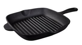 Pre-Seasoned Cast Iron Square Griddle Pan 27cm 2.2l
