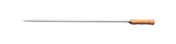 Heavy Duty Stainless Steel Skewer Wood Handle 75cm