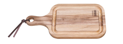 Cutting Board with Handle, Teak Wood 400x210mm