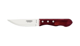 Churrasco Steak Knife Spanish 4 Piece Set 11cm Red Handles